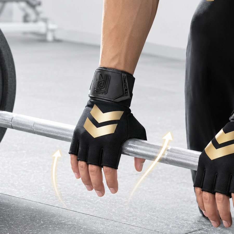 Half finger fitness gloves wit - Weightlifting Gloves ulasan dan harga