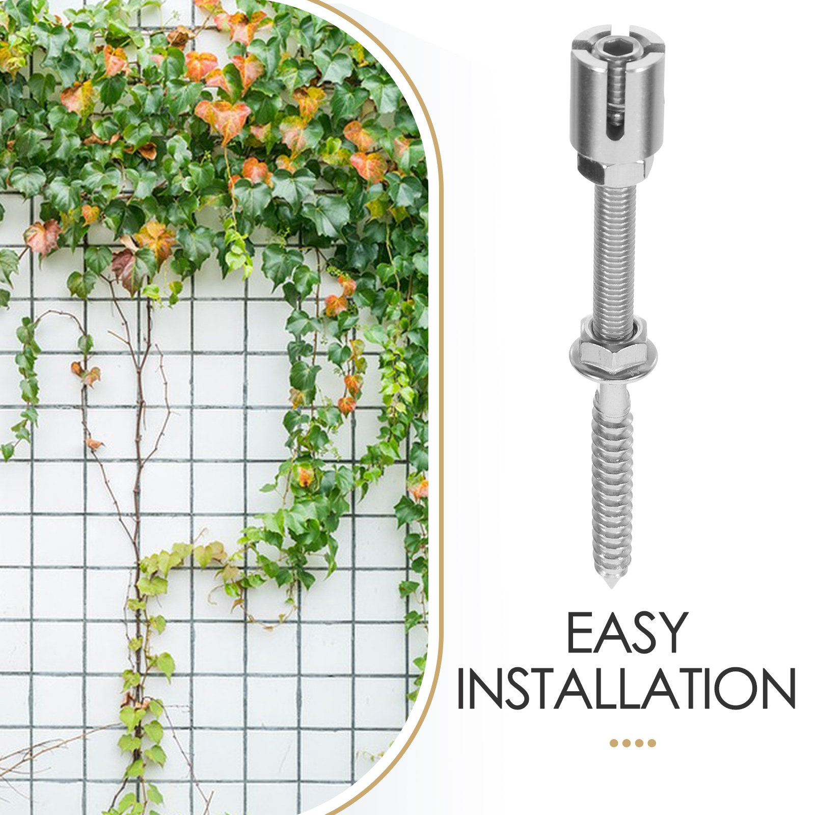 Stainless Steel Wall Trellis S - Rope Climb ulasan dan harga
